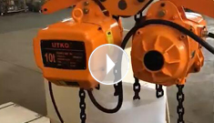 辰力集團10噸固定環(huán)鏈電動葫蘆打包視頻